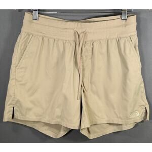 The North Face Aphrodite Arise 5" Shorts Women's Medium Khaki Stone Hiking